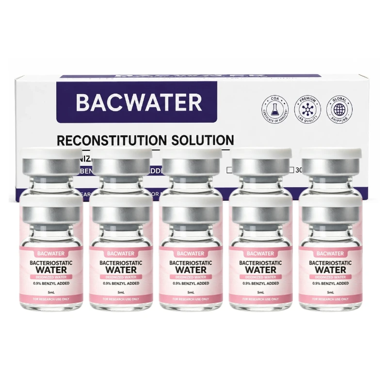 Daily 5ml Bacteriostatic Water 10 Pack – Multi-Use Bac Water Vials for Daily Prep
